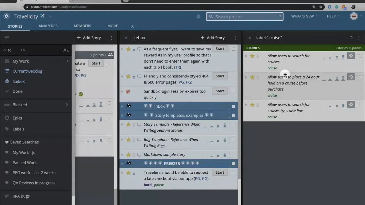 LiteTracker right-hand search panel titled label: