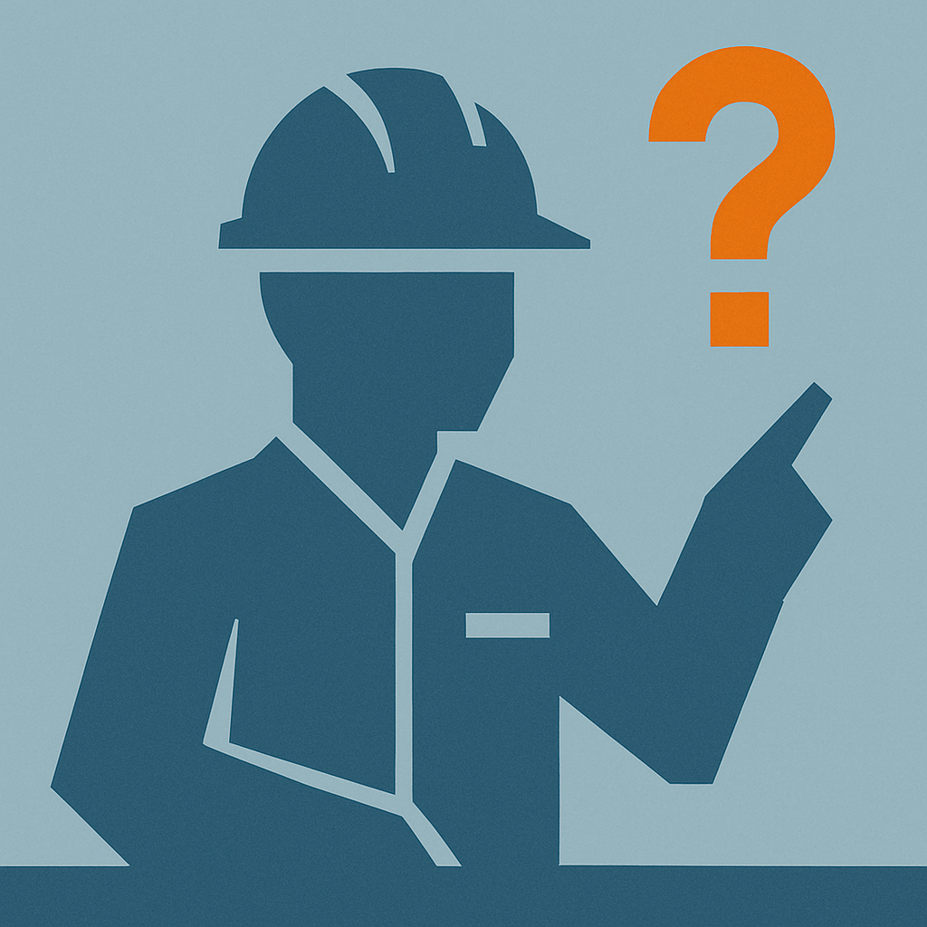 Engineer asking a question