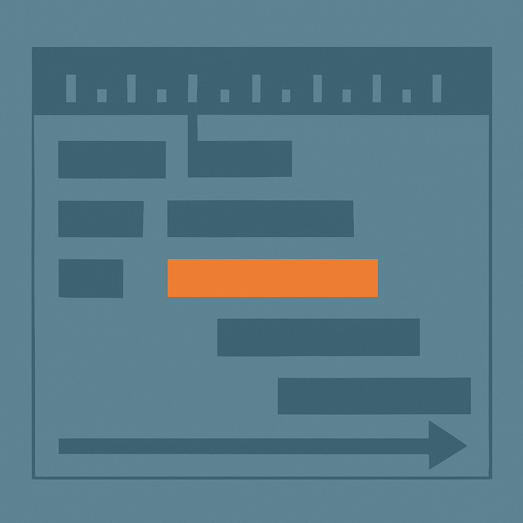Timeline of app development phases