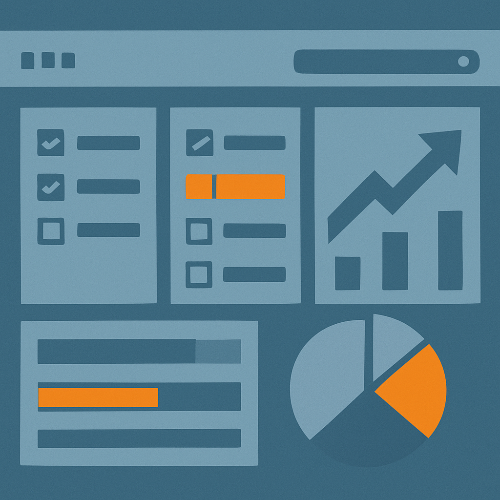 Project management tool dashboard